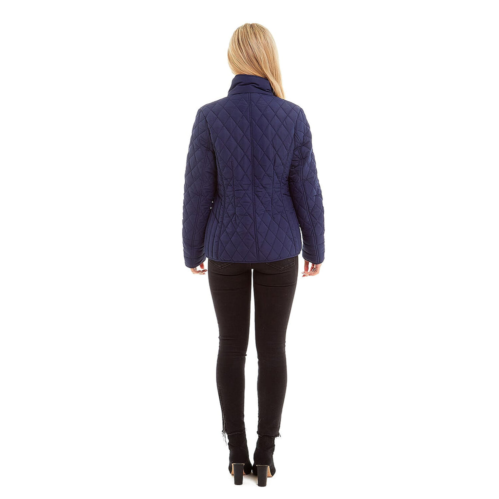 Charlotte West Autumn Winter GREENWICH Quilted Jacket Size 14) - Navy