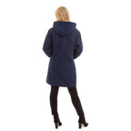 Arctic Storm - MELANIE Long Waterproof Jacket (Size 12) - Navy