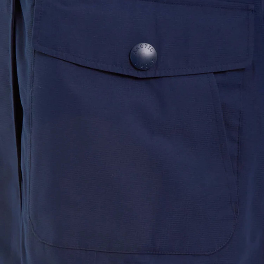 Arctic Storm - MELANIE Long Waterproof Jacket (Size 12) - Navy