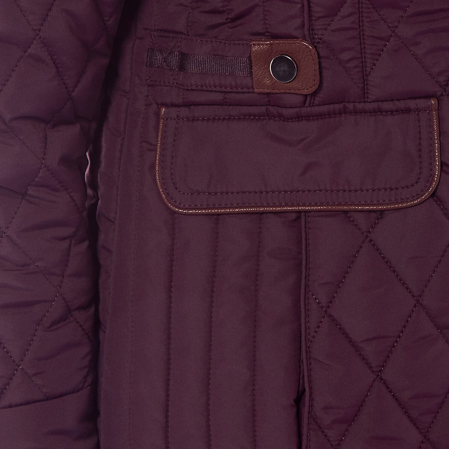 Charlotte West Autumn Winter GREENWICH Quilted Jacket  (Size 12) - Plum