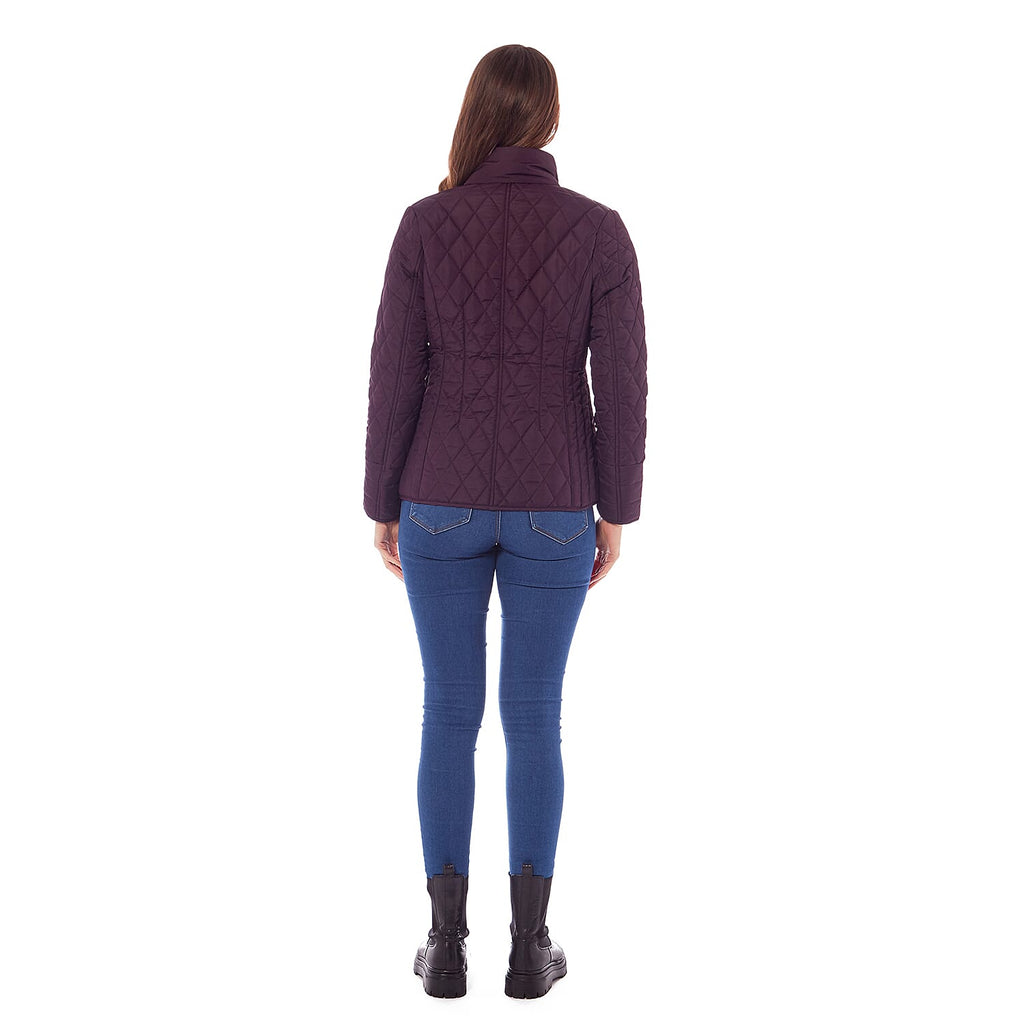 Charlotte West Autumn Winter GREENWICH Quilted Jacket  (Size 14) - Plum