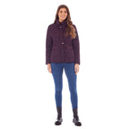 Charlotte West Autumn Winter GREENWICH Quilted Jacket  (Size 16) - Plum