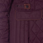 Charlotte West Autumn Winter GREENWICH Quilted Jacket  (Size 16) - Plum