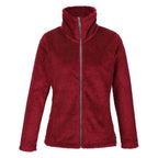 REGATTA Full Zip Fluffy Fleece Jacket (Size 8) - Red