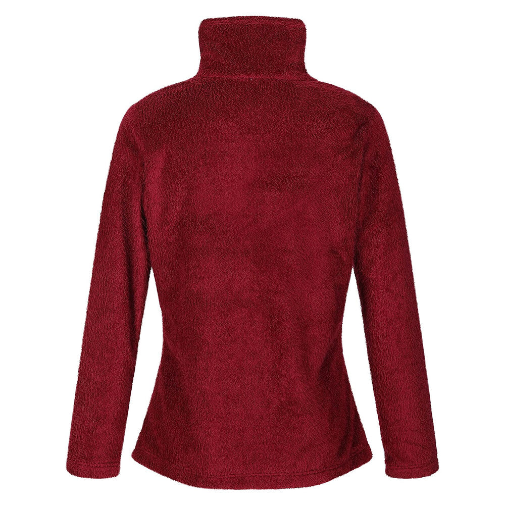 REGATTA Full Zip Fluffy Fleece Jacket (Size 8) - Red