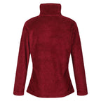 REGATTA Full Zip Fluffy Fleece Jacket (Size 8) - Red
