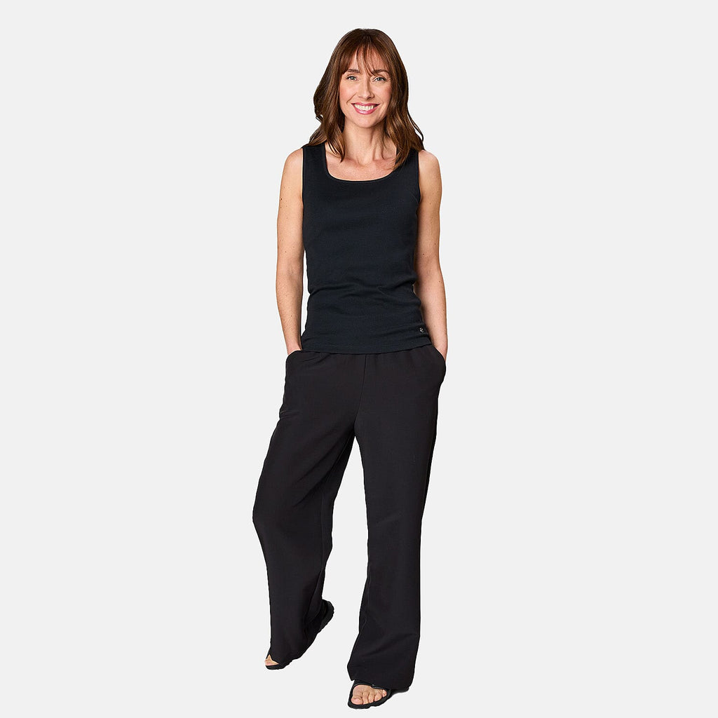 Emreco Wide Leg Formal Trouser (Size 12) - Black
