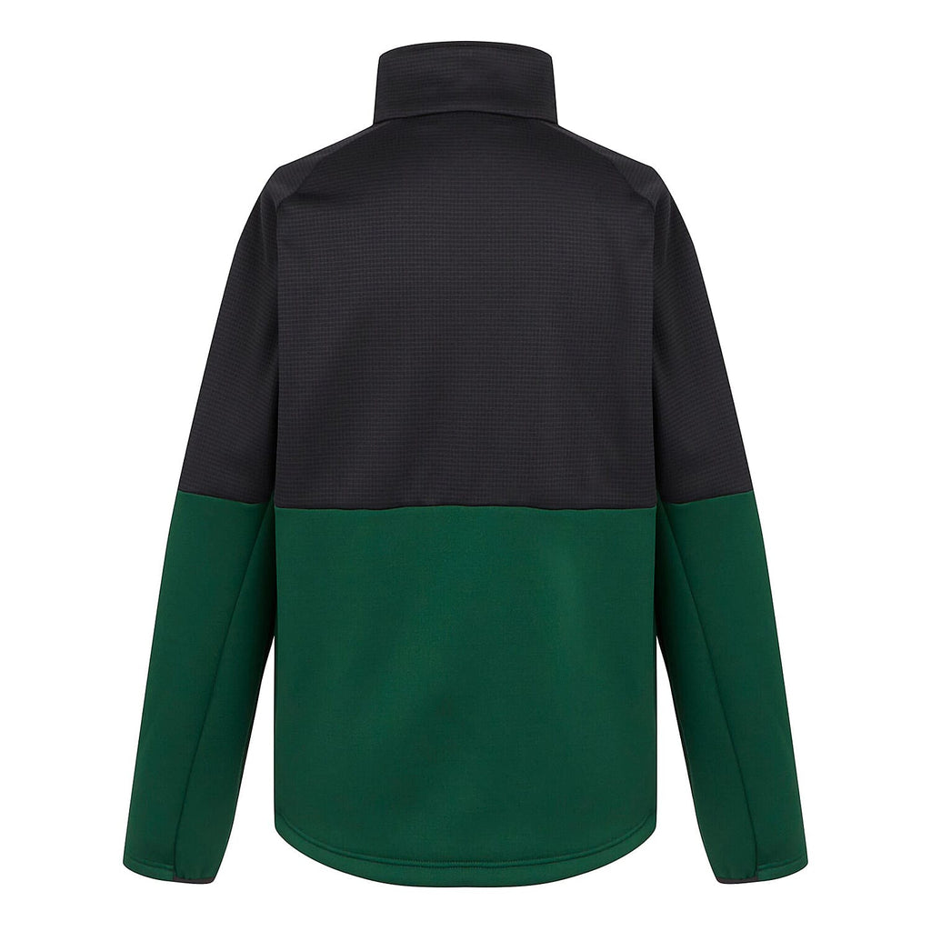 REGATTA Mens Highton Winter Full Zip Colourblock Fleece (Size L) - Eden & Black