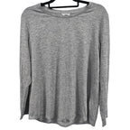 Long Sleeves Casual Knitted Blouse (Size 10) - Grey