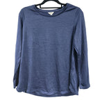 Long Sleeves Casual Knitted Blouse (Size 12) - Navy