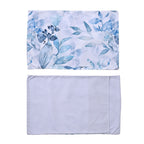 Polyester Microfiber Leaf Comforter and Duvet (Size 200x1 cm) - Blue & Blue