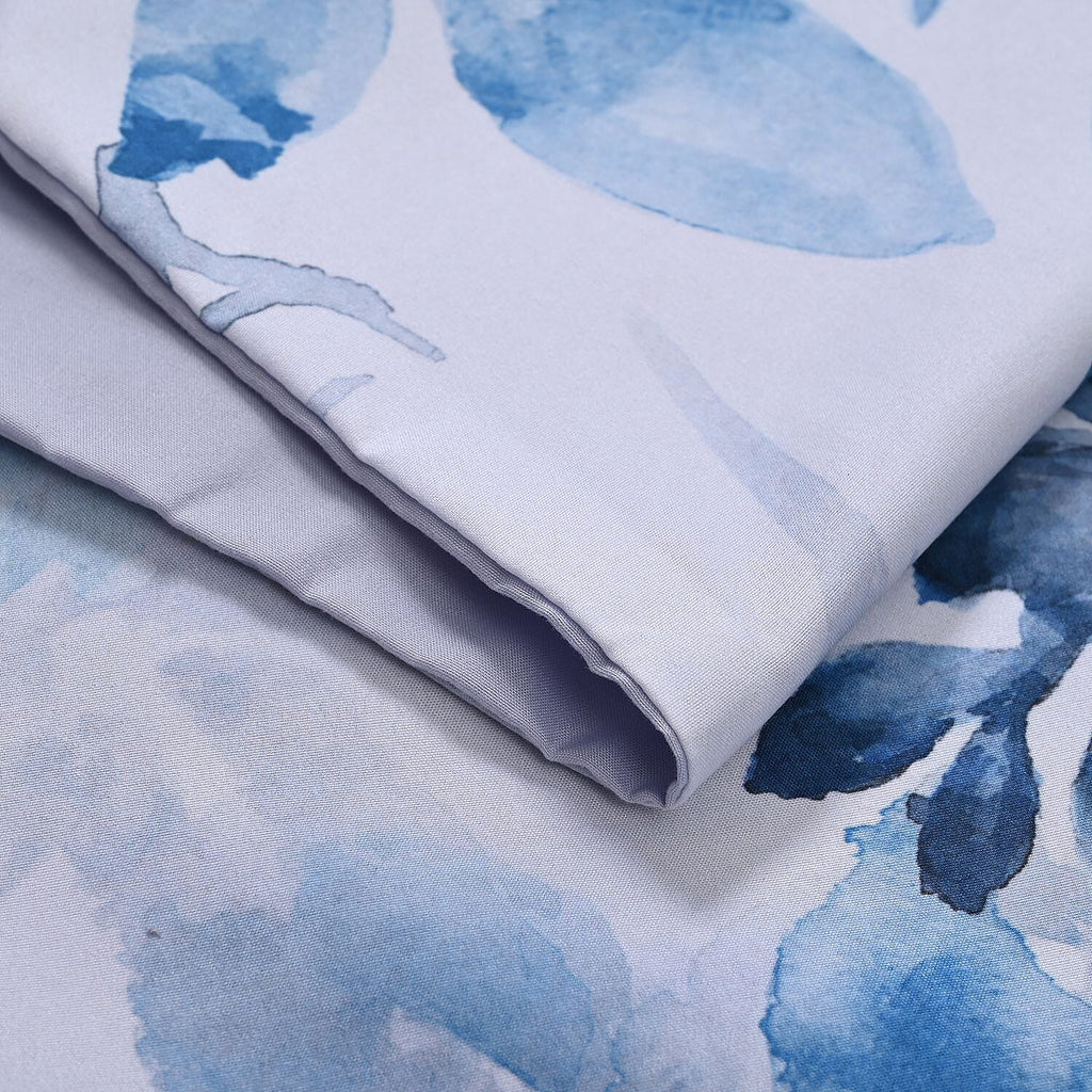 Polyester Microfiber Leaf Comforter and Duvet (Size 200x1 cm) - Blue & Blue