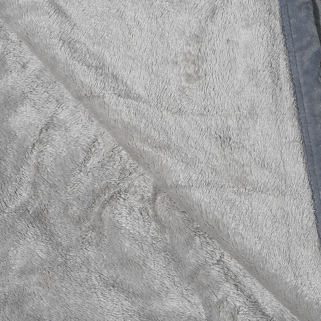 BIGGEST EVER BLANKET AT TJC-  Luxurious Super Soft Blanket (Double Size, 220x150 cm) - Silver Grey