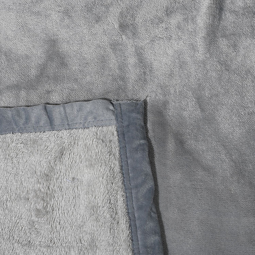 BIGGEST EVER BLANKET AT TJC-  Luxurious Super Soft Blanket (Double Size, 220x150 cm) - Silver Grey