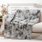 Polyester Patterned Blanket (Size 2000x1 cm) - Grey & Khaki