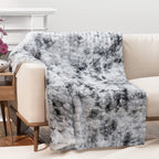 Polyester Patterned Blanket (Size 2000x1 cm) - Grey & Khaki