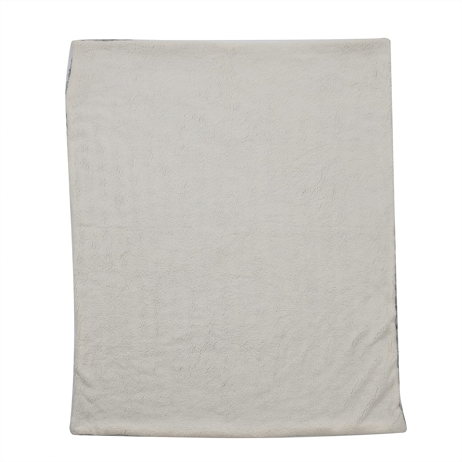 Polyester Patterned Blanket (Size 2000x1 cm) - Grey & Khaki