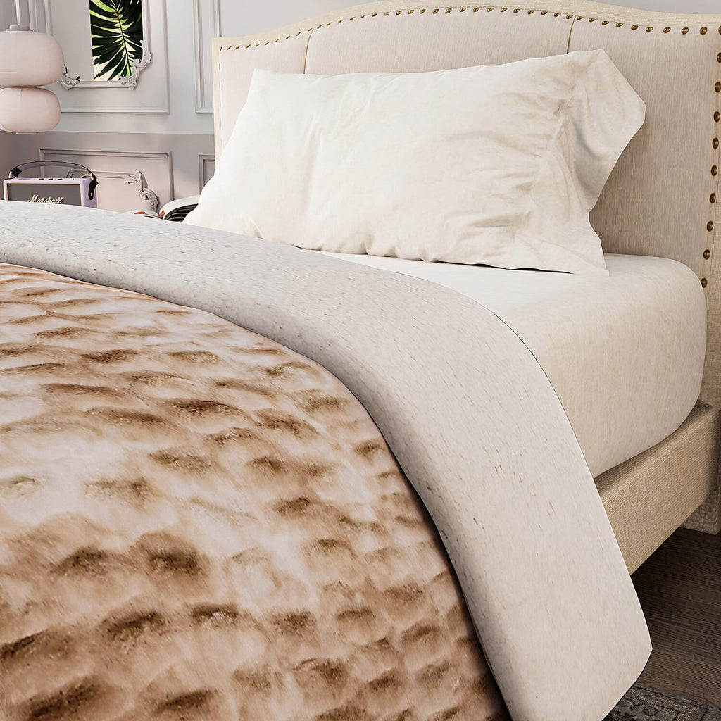 Super Soft Luxurious Faux Fur Blanket 600GSM - Khaki