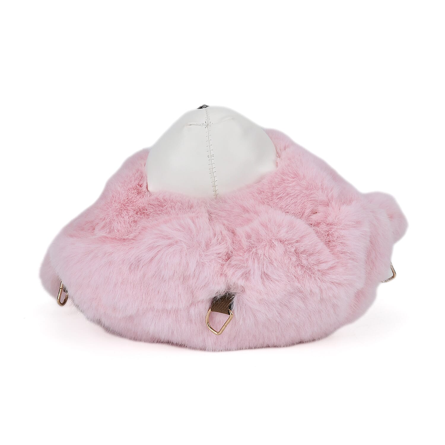 Cute Teddy Plush Crossbody Bag - Pink