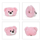 Cute Teddy Plush Crossbody Bag - Pink