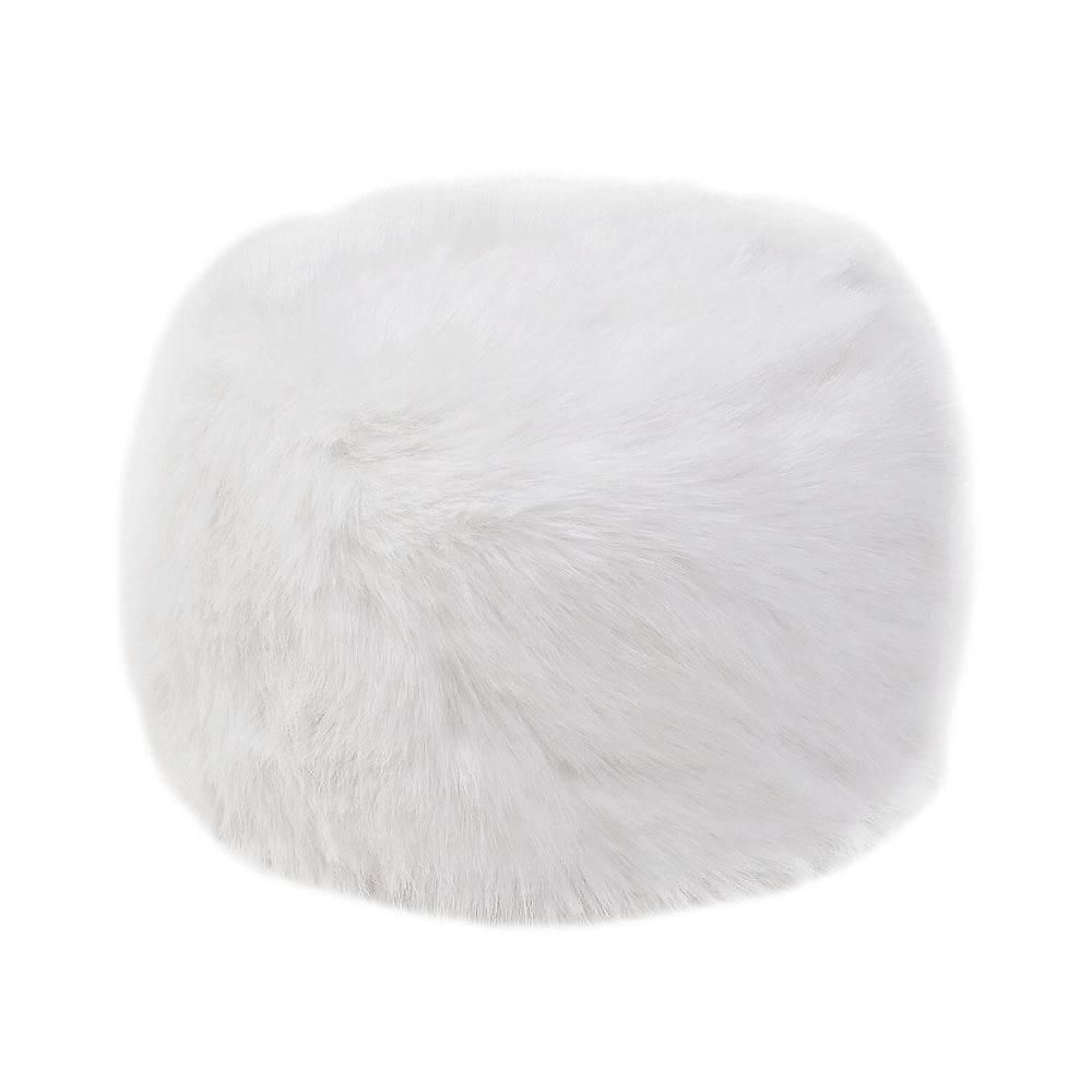 Super Soft & Warm Faux Fur Winter Hat - White