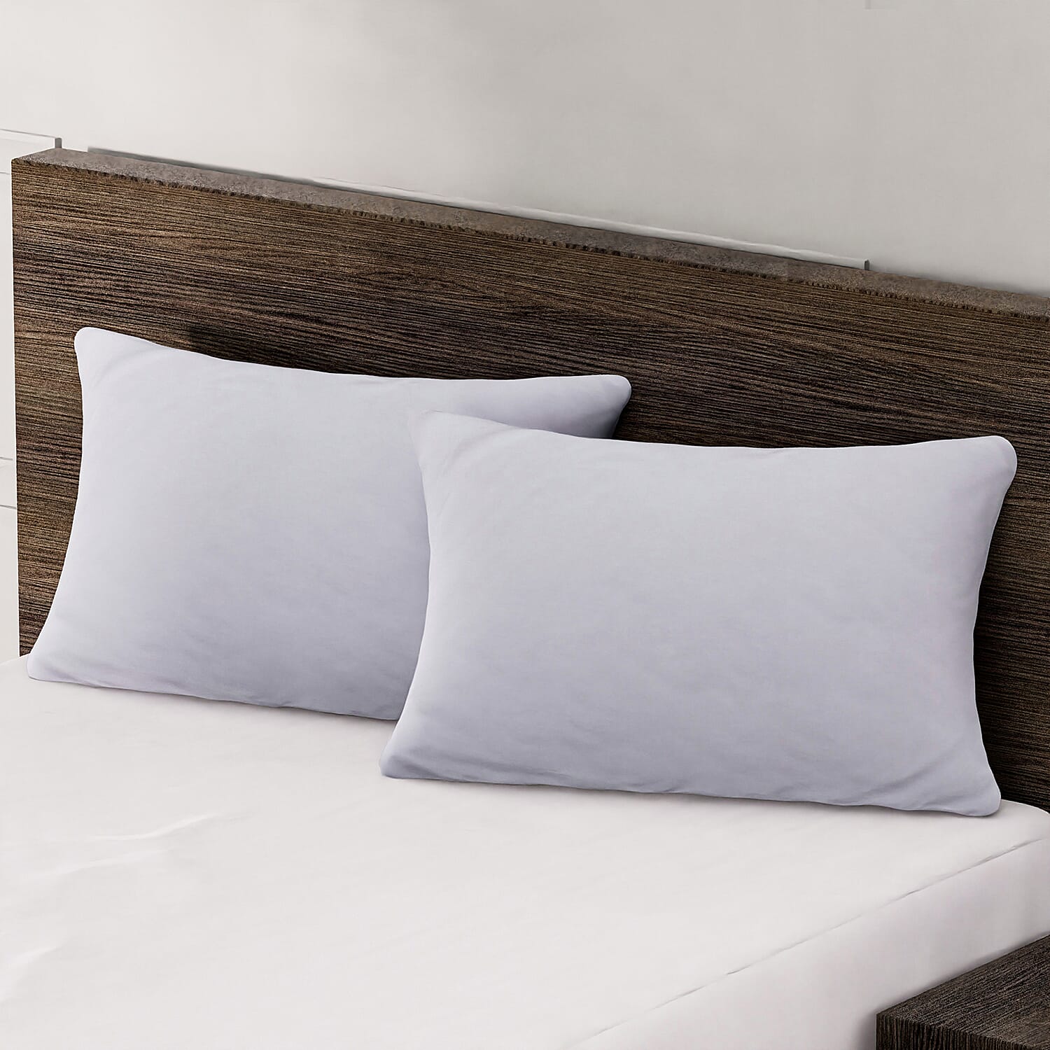 Set of 2 Tencel Waterproof Pillow Protectors- Effectively Prevents Sweat, Body Fluids and Other Accidental Spills