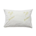 Bamboo Jacquard Waterproof Pillow Protector (Size 75x50cm) - White