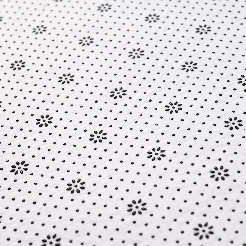 3 Piece Patterned Bathroom Mat Set - Dark Grey