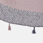 Designer Fringed Long Scarf (Size 180x1 cm) - Pink & Pink
