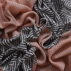 Designer Fringed Long Scarf (Size 180x1 cm) - Pink & Pink