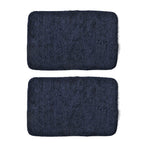 Set of 2 Luxury Microbath Mat with TPR Back - 1400 GSM  (Size 40x60 cm) - Navy
