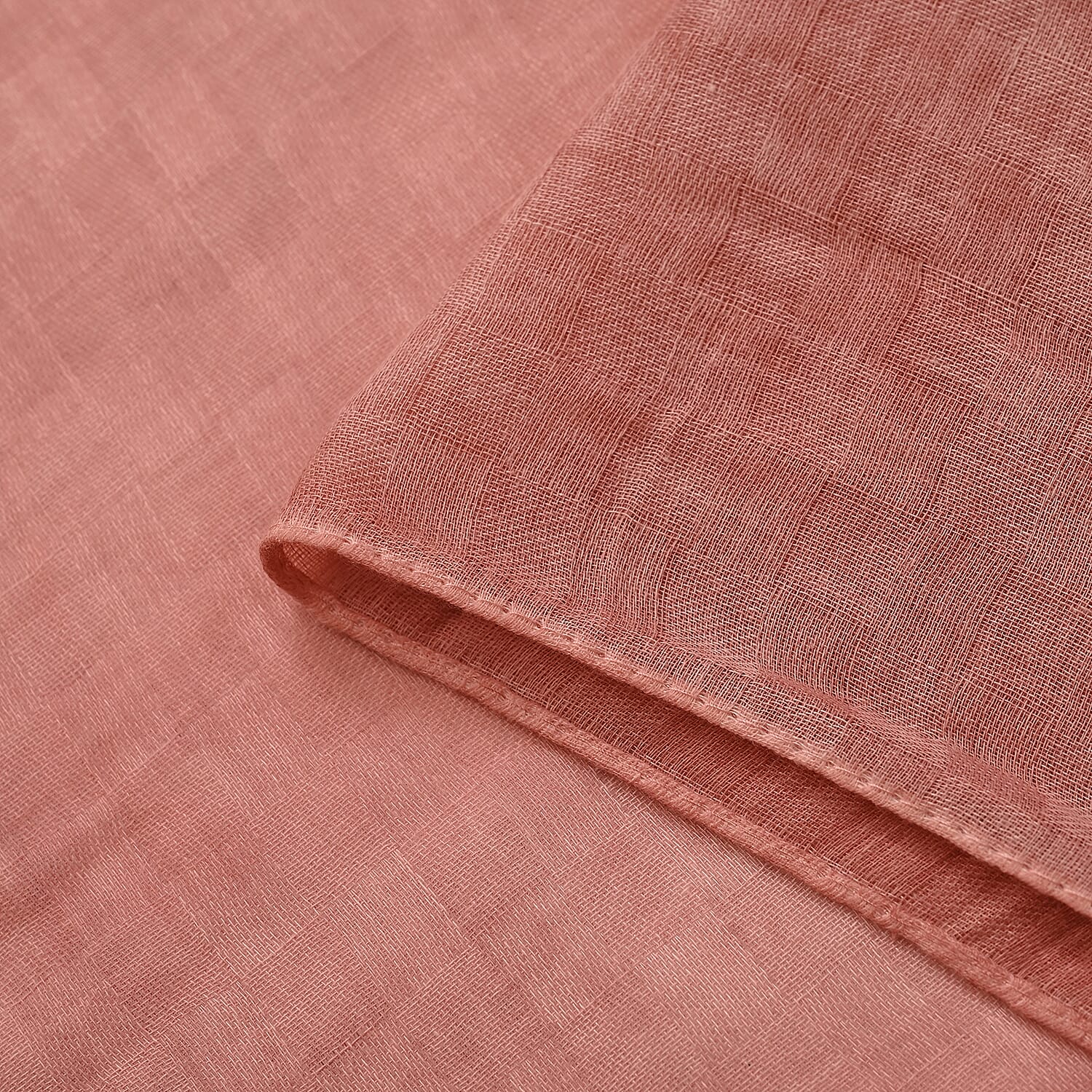 Closeout Deal - Scarf with sequins and tassels - Salmon