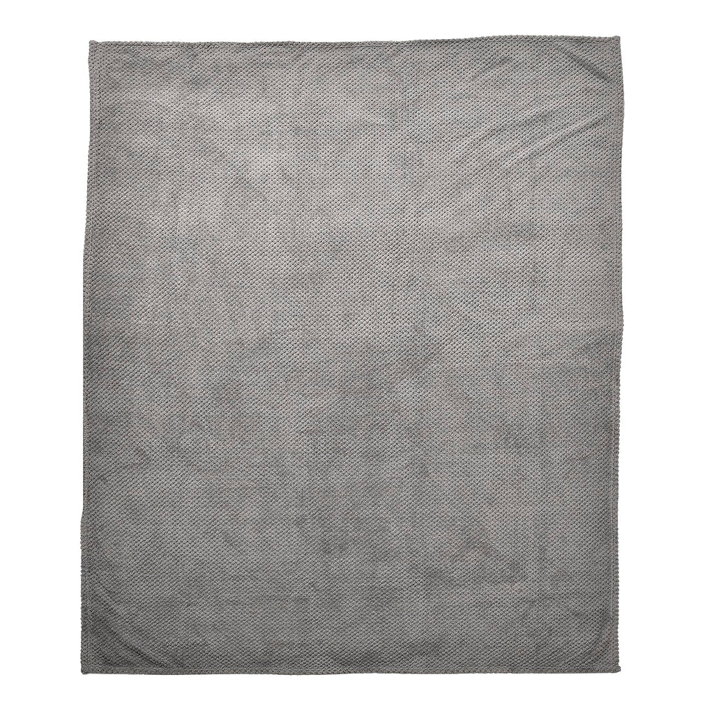 Fleece Flannel Blanket (Size 200x150 cm) - Dark Grey