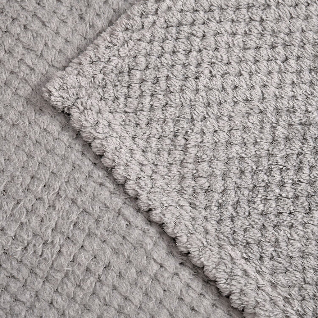 Fleece Flannel Blanket (Size 200x150 cm) - Dark Grey
