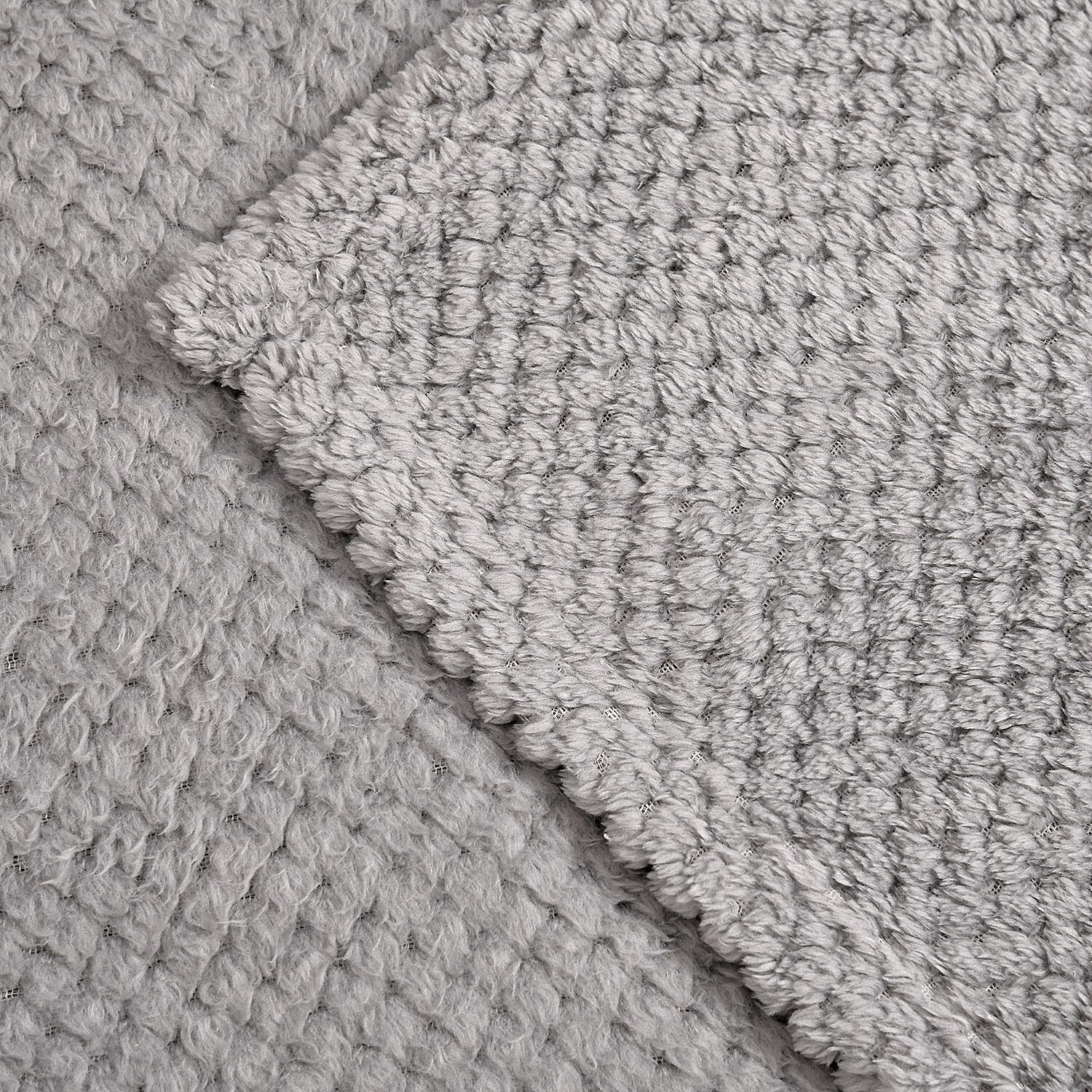Fleece Flannel Blanket (Size 200x150 cm) - Dark Grey