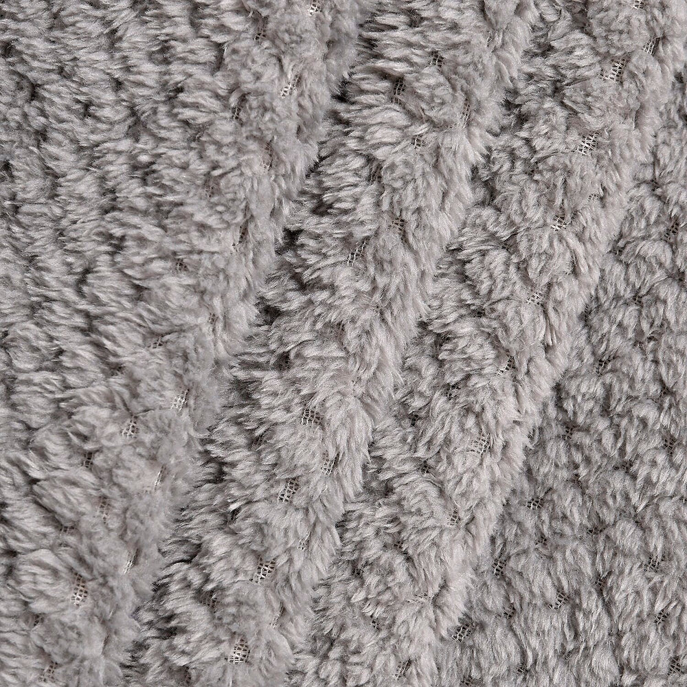 Fleece Flannel Blanket (Size 200x150 cm) - Dark Grey