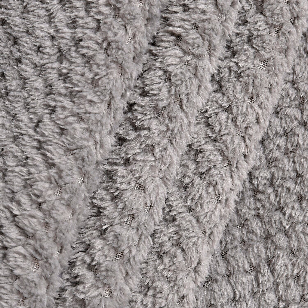 Fleece Flannel Blanket (Size 200x150 cm) - Dark Grey