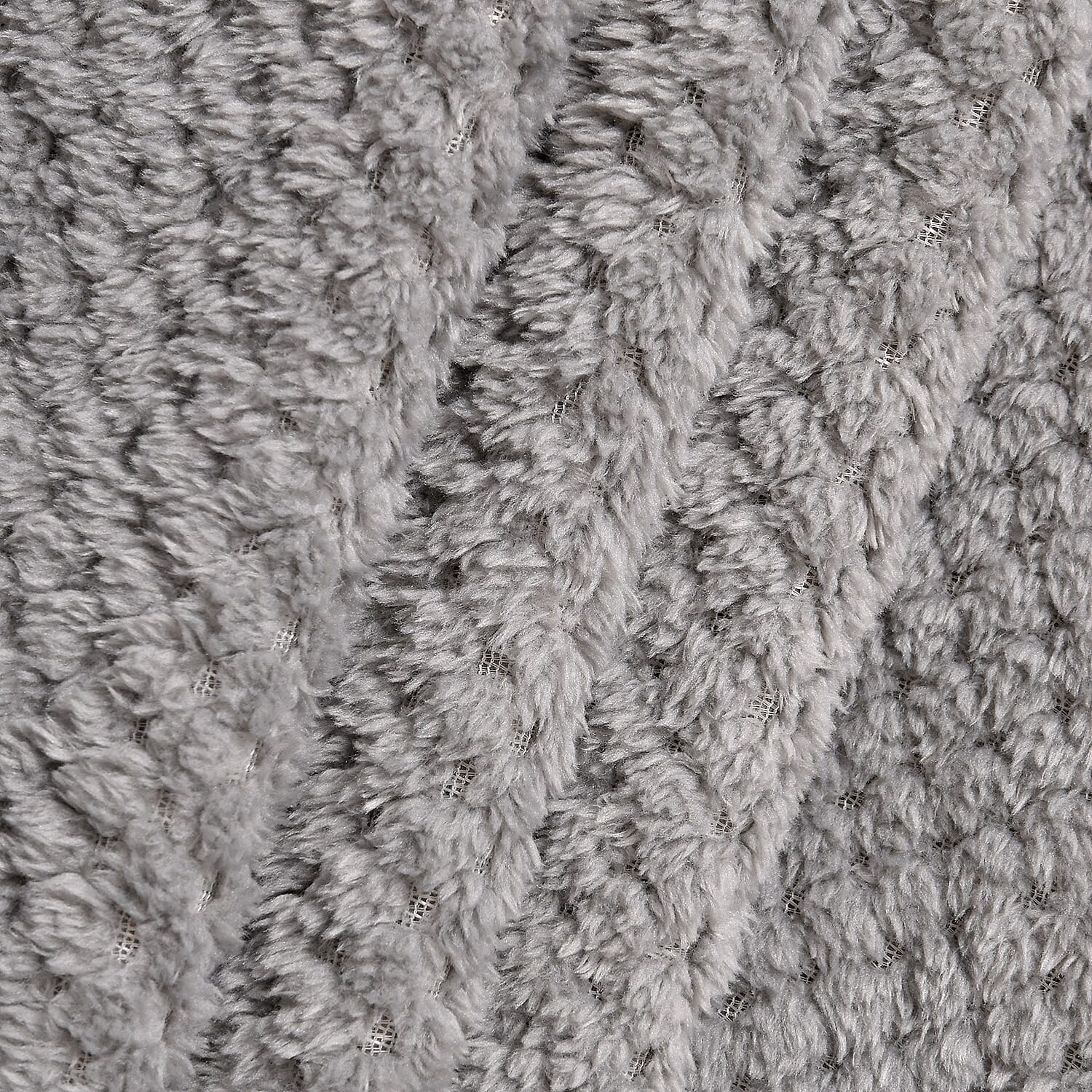 Fleece Flannel Blanket (Size 200x150 cm) - Dark Grey