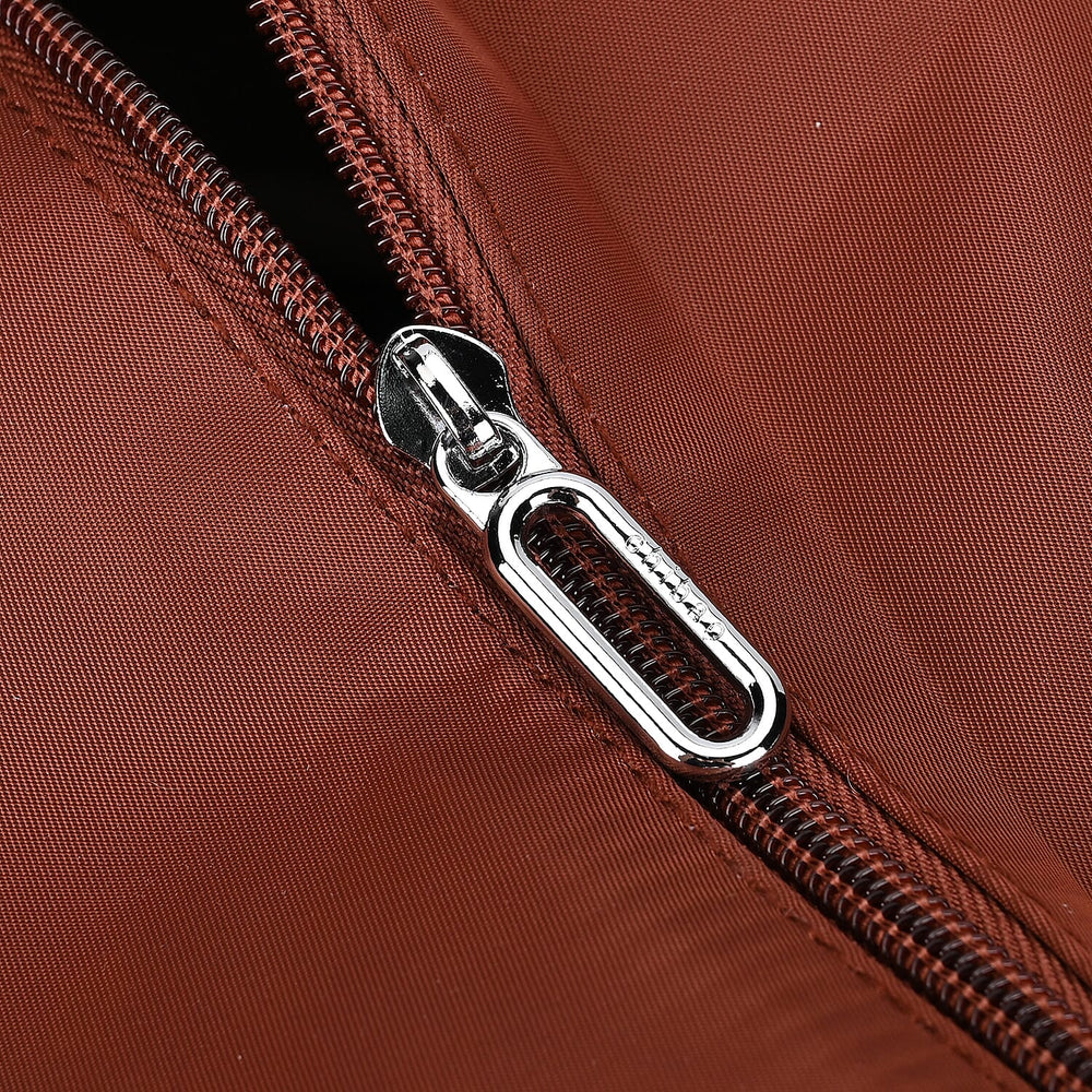 Polyester Solid Crossbody Bag (Size 37x14x31 cm) - Brown & Green
