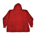 Adults’ Solid Colour Sherpa Blanket Hoodie with Zip Front & Side Pockets