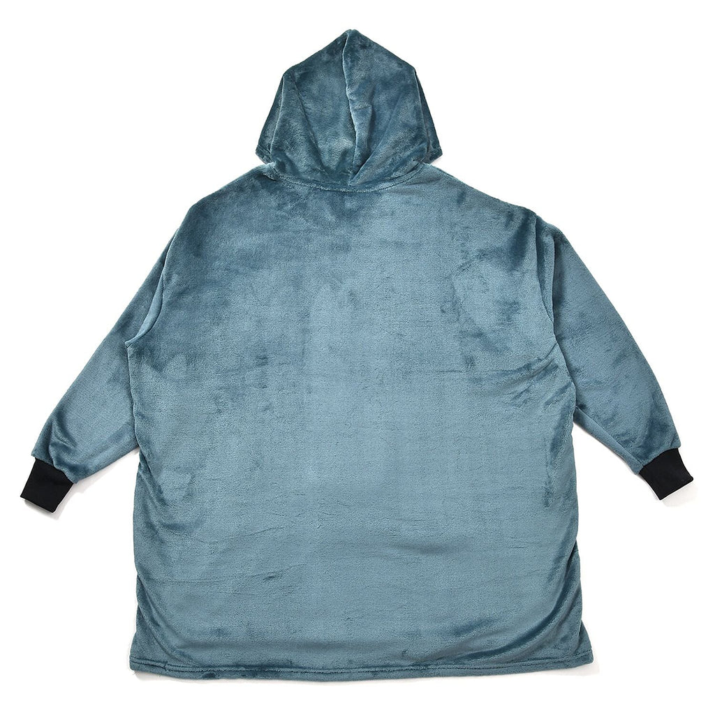 Flannel Solid Hoodie (Size 96x89 cm) - Green