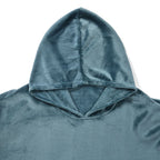 Flannel Solid Hoodie (Size 96x89 cm) - Green