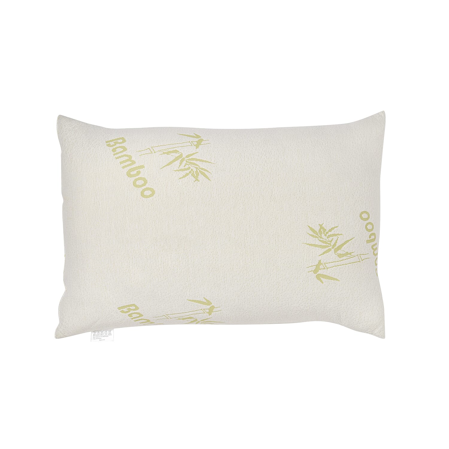 Bamboo Solid Pillow (Size 75x50 cm) - White