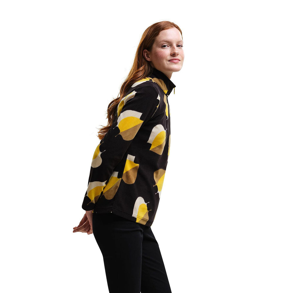 REGATTA Orla Kiely Zip Neck Fleece (Size 8) - Yellow