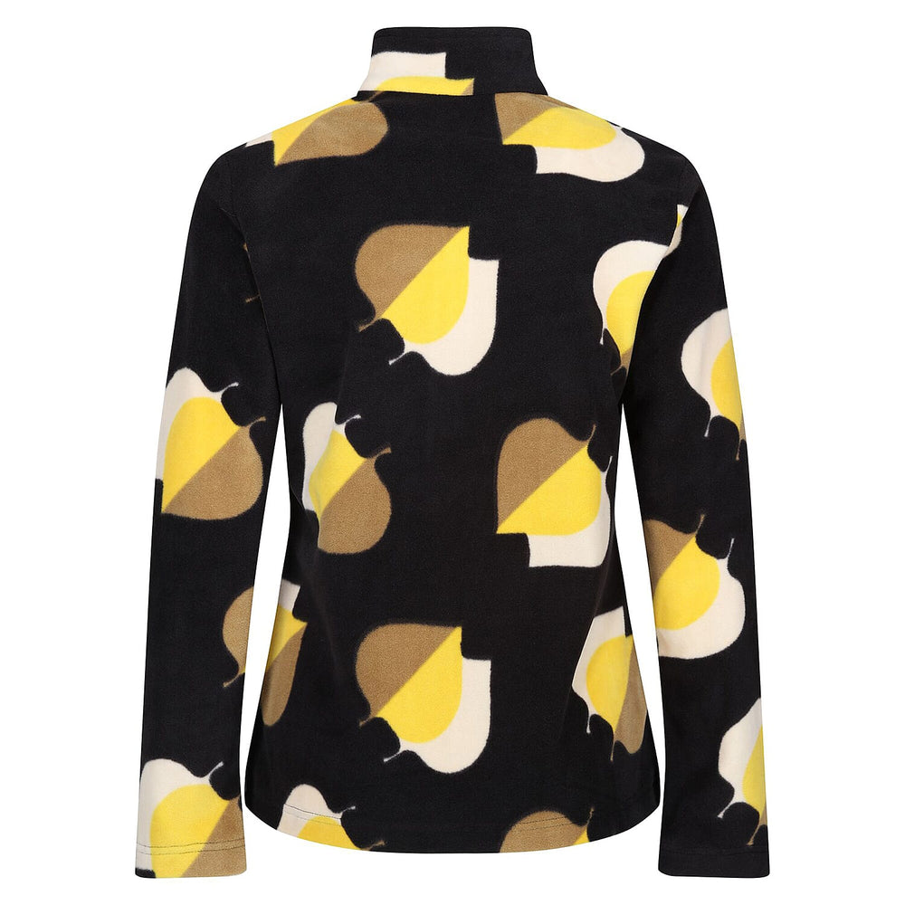 REGATTA Orla Kiely Zip Neck Fleece (Size 8) - Yellow
