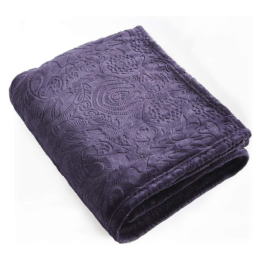 PROMECO - Christian Lacroix Throw Blanket (Size 220x180 cm) - Plum