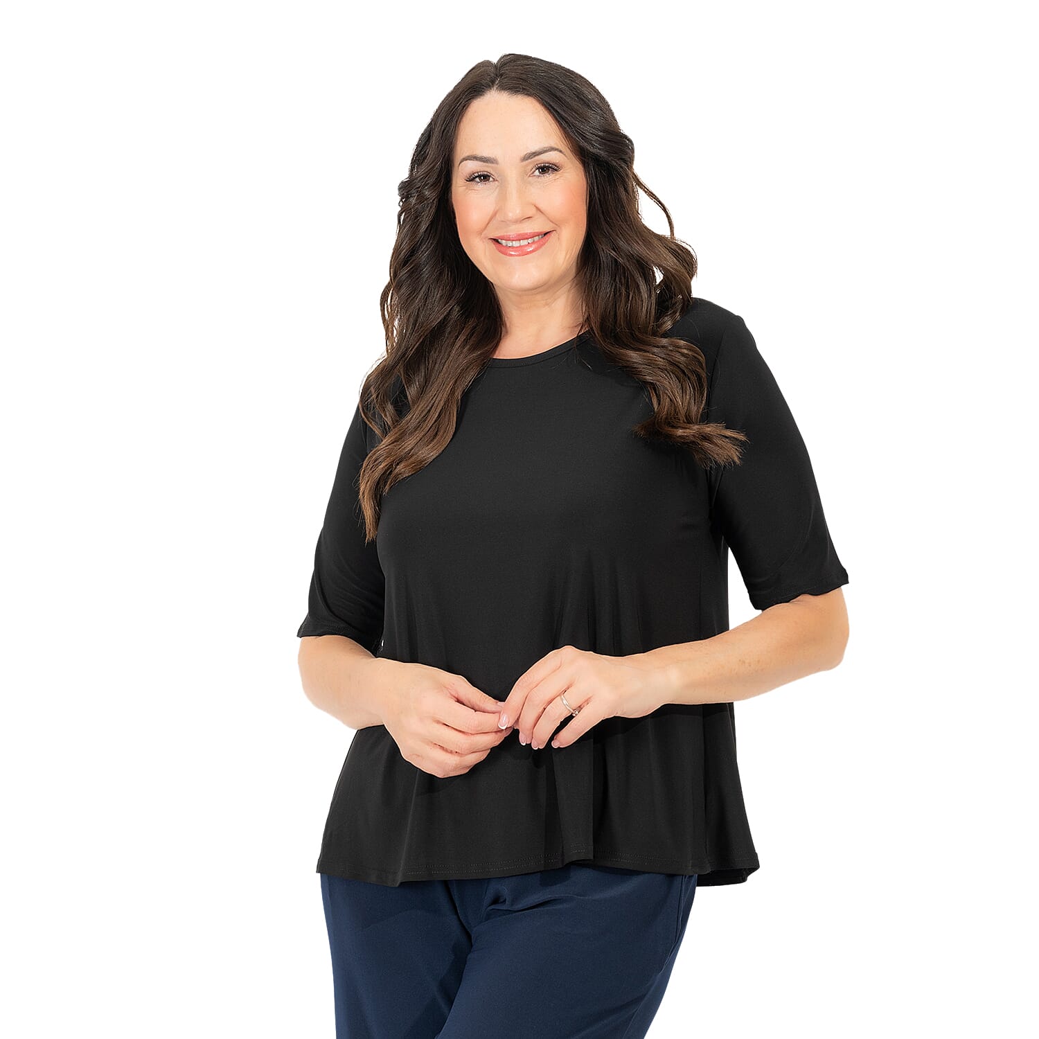 Polyester Top (Size 1x1 cm) - Black