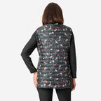 Weekend Ladies Floral Pack Away Gilet (Size 12) - Black