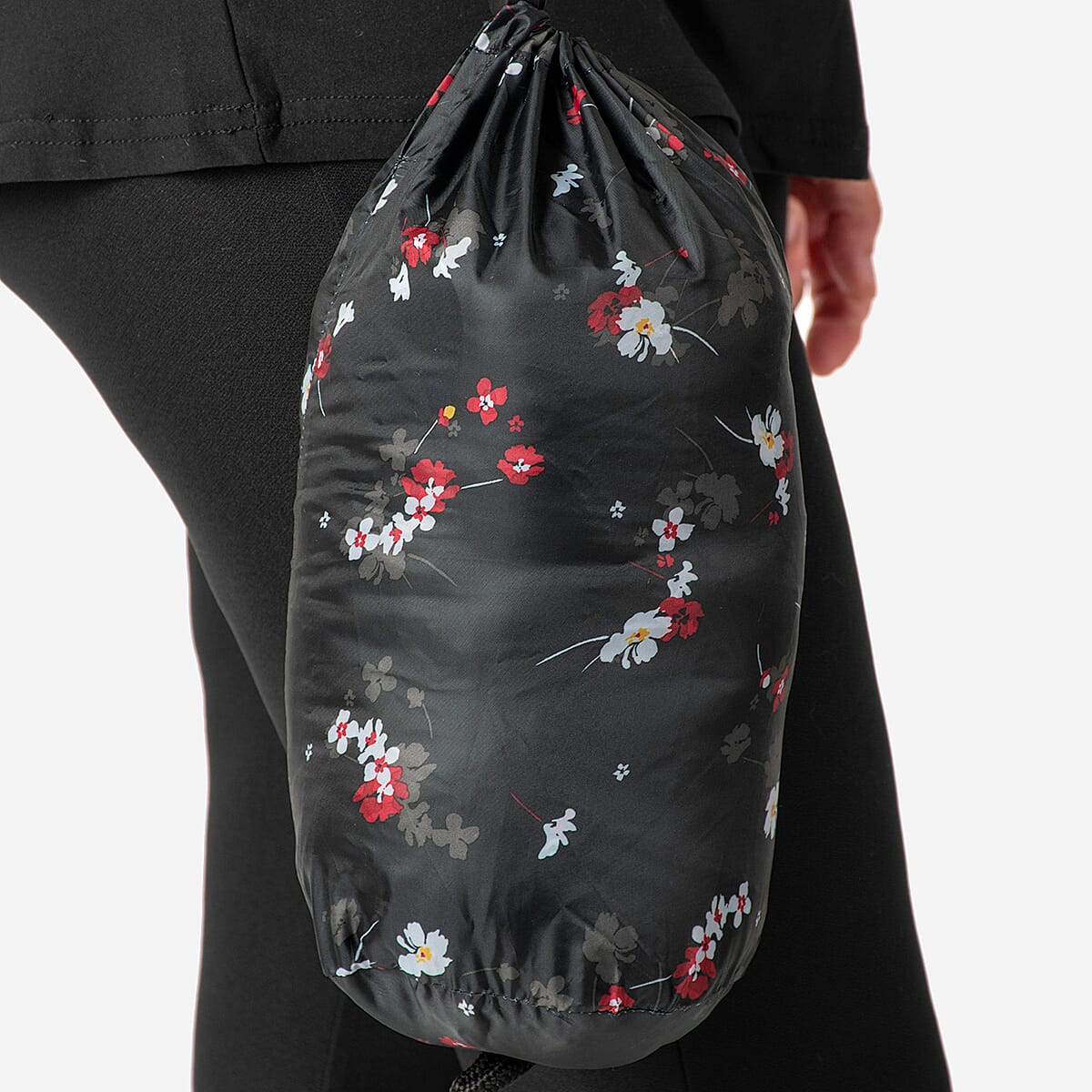 Weekend Ladies Floral Pack Away Gilet (Size 12) - Black