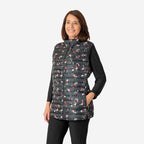 Weekend Ladies Floral Pack Away Gilet (Size 16) - Black